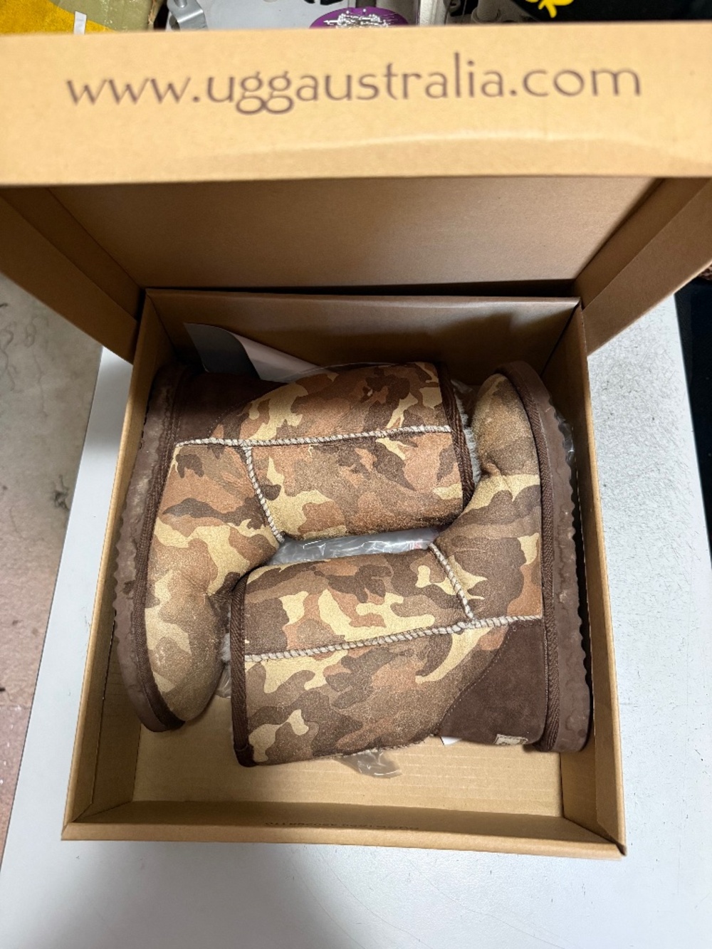 Brown Camo Short Ugg Boots